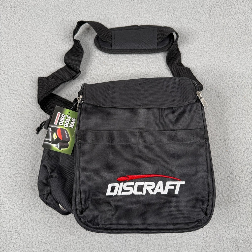 Discraft Weekender Disc Golf Bag Black 6-8 Disc Shoulder Carry Travel Bag NWT